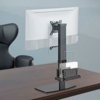 Miniatura 5 de AISENS Soporte De Mesa Eco Giratorio E Inclinable Para Monitor/tv Y Mini Pc 8kg De 17-32, Negro