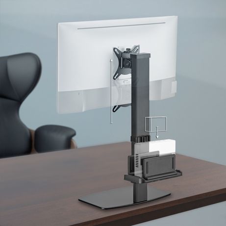 AISENS Soporte De Mesa Eco Giratorio E Inclinable Para Monitor/tv Y Mini Pc 8kg De 17-32, Negro - Imagen 5 de 7 AISENS Soporte De Mesa Eco Giratorio E Inclinable Para Monitor/tv Y Mini Pc 8kg De 17-32, Negro - Imagen 5 de 7