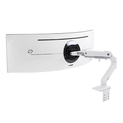 HX Desk Monitor Arm+HD Pivot White