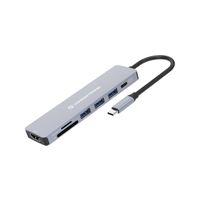 Miniatura 2 de ADAPTADOR USB-C 7IN1 CONCEPTRONIC HDMI   USB-A 3.0x3   USB-C PD 100W LECTOR SD/MICROSD DONN19G