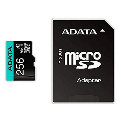 ADATA microSDXC/SDHC UHS-I U3 256GB c/adapt - Imagen 1 de 2 ADATA microSDXC/SDHC UHS-I U3 256GB c/adapt - Imagen 1 de 2