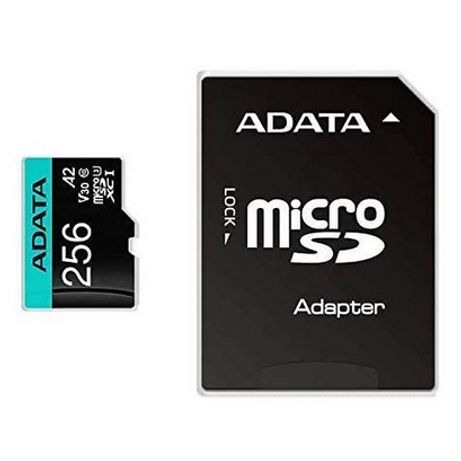 ADATA microSDXC/SDHC UHS-I U3 256GB c/adapt - Imagen 2 de 2 ADATA microSDXC/SDHC UHS-I U3 256GB c/adapt - Imagen 2 de 2