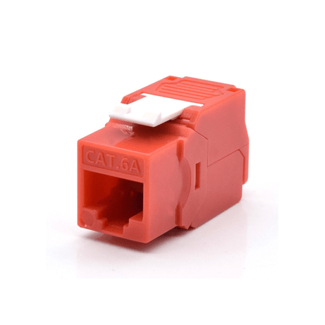 WP Keystone Cat. 6a UTP RJ45/Hembra Rojo - Imagen 1 de 4 WP Keystone Cat. 6a UTP RJ45/Hembra Rojo - Imagen 1 de 4