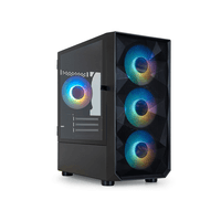 Miniatura 1 de TOOQ  Caja Minitorre Gaming SEIZURE Negra RGB Negro