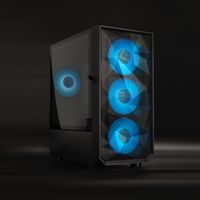 Miniatura 3 de TOOQ  Caja Minitorre Gaming SEIZURE Negra RGB Negro