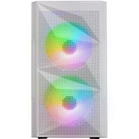 Miniatura 2 de CAJA COMPACTA MICROATX MARS GAMING MC-ME WHITE  FRONTAL MESH CON 2 VENTILADORES FRGB 120mm LATERAL DE CRISTAL TEMPLADO SIN FUENTE DE ALIMENTACION