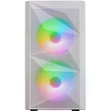 CAJA COMPACTA MICROATX MARS GAMING MC-ME WHITE FRONTAL MESH CON 2 VENTILADORES FRGB 120mm LATERAL DE CRISTAL TEMPLADO SIN FUENTE DE ALIMENTACION - Imagen 2 de 2 CAJA COMPACTA MICROATX MARS GAMING MC-ME WHITE FRONTAL MESH CON 2 VENTILADORES FRGB 120mm LATERAL DE CRISTAL TEMPLADO SIN FUENTE DE ALIMENTACION - Imagen 2 de 2