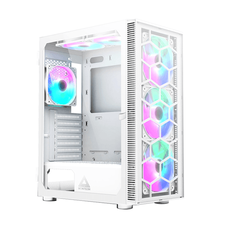 Caja MONTECH X3 GLASS RGB Blanco - Imagen 1 de 9 Caja MONTECH X3 GLASS RGB Blanco - Imagen 1 de 9