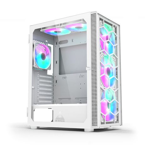 Caja MONTECH X3 GLASS RGB Blanco - Imagen 5 de 9 Caja MONTECH X3 GLASS RGB Blanco - Imagen 5 de 9