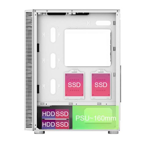 Caja MONTECH X3 GLASS RGB Blanco - Imagen 8 de 9 Caja MONTECH X3 GLASS RGB Blanco - Imagen 8 de 9