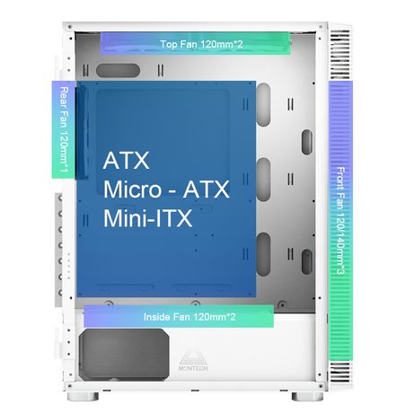 Caja MONTECH X3 GLASS RGB Blanco - Imagen 9 de 9 Caja MONTECH X3 GLASS RGB Blanco - Imagen 9 de 9
