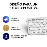Miniatura 9 de Pebble Keys 2 K380s TONAL WHITE ES