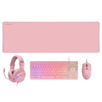 Miniatura 2 de PACK TECLADO MOUSE HEADSET Y ALFOMBRILLA MARS GAMING MCP-RGB3 PINK TECLADO TKL H-MECH RED MOUSE RGB FLOW 3200DPI HEADSET FRGB ANC ALFOMBRILLA XXL