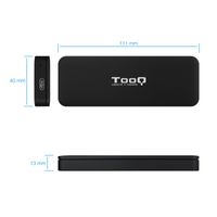 Miniatura 4 de CAJA SSD TOOQ M.2 TQE-2280B USB3.1 GEN2 NVME PCIE NEGRA