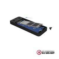 Miniatura 6 de CAJA SSD TOOQ M.2 TQE-2280B USB3.1 GEN2 NVME PCIE NEGRA