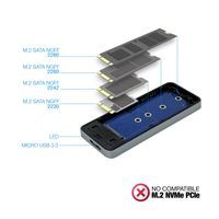 Miniatura 5 de CAJA SSD TOOQ M.2 TQE-2281G USB3.0 GEN1 NGFF USB GRIS