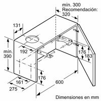 Miniatura 7 de CAMPANA TELESCOPICA BALAY 3BT264MX ANCHO 60 CM INOX