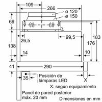 Miniatura 12 de CAMPANA TELESCOPICA BALAY 3BT264MX ANCHO 60 CM INOX