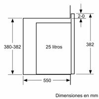 Miniatura 9 de HORNO MICROONDAS INTEGRABLE BALAY 3CG5175N2 20 LITROS CON GRILL NEGRO