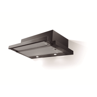 Miniatura 1 de CAMPANA TELESCOPICA MEPAMSA SUPERLINE GLASS 60 NEGRA ANCHO 60 CM NEGRA