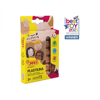 Miniatura 1 de ESTUCHE PLASTILINA 6 BARRAS DE 15GR COLORES SURTIDOS GAMA MULTICULTURAL JOVI 90/6M