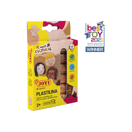 ESTUCHE PLASTILINA 6 BARRAS DE 15GR COLORES SURTIDOS GAMA MULTICULTURAL JOVI 90/6M - Imagen 1 de 7 ESTUCHE PLASTILINA 6 BARRAS DE 15GR COLORES SURTIDOS GAMA MULTICULTURAL JOVI 90/6M - Imagen 1 de 7