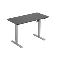 Miniatura 2 de MESA ELECTRICA ERGONOMICA ALTURA REGULABLE  TABLERO NEGRO 120X60  COLOR ESTRUCTURA GRIS CONTROL TACTIL ALTURA DESDE 68CM-118CM