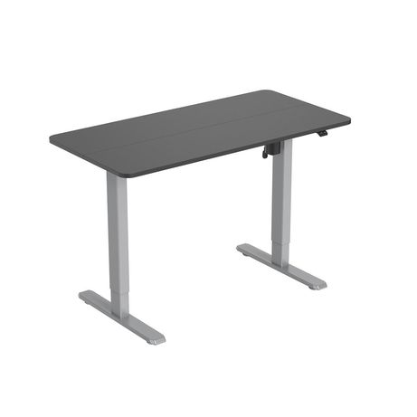 MESA ELECTRICA ERGONOMICA ALTURA REGULABLE TABLERO NEGRO 120X60 COLOR ESTRUCTURA GRIS CONTROL TACTIL ALTURA DESDE 68CM-118CM - Imagen 2 de 9 MESA ELECTRICA ERGONOMICA ALTURA REGULABLE TABLERO NEGRO 120X60 COLOR ESTRUCTURA GRIS CONTROL TACTIL ALTURA DESDE 68CM-118CM - Imagen 2 de 9