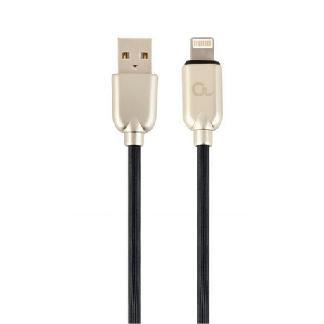 CABLE DE DATOS Y CARGA GEMBIRD 8 PINES DE CAUCHO PREMIUM, 2M, NEGRO - Imagen 1 de 2 CABLE DE DATOS Y CARGA GEMBIRD 8 PINES DE CAUCHO PREMIUM, 2M, NEGRO - Imagen 1 de 2