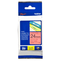 Miniatura 1 de TZE-451 LAMINATED TAPE 24MM 8M BLACK ON R ED