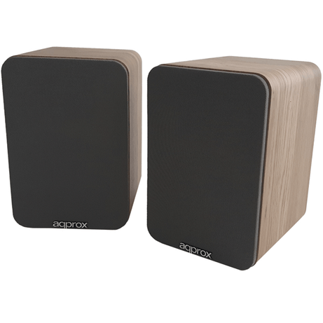 ALTAVOCES 2.0 BLUETOOTH AUTOAMPLIFICADOS APPROX APPSPK02WD 30W POR CANAL BT5.0 RCA OPTICAL COAXIAL USB INCLUYE SOPORTE PARED COLOR MADERA - Imagen 1 de 4 ALTAVOCES 2.0 BLUETOOTH AUTOAMPLIFICADOS APPROX APPSPK02WD 30W POR CANAL BT5.0 RCA OPTICAL COAXIAL USB INCLUYE SOPORTE PARED COLOR MADERA - Imagen 1 de 4