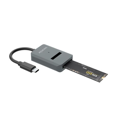 Aisens USB-C Dock M.2 Sata/Nvme-Usb3.1 Gen2 Gris - Imagen 3 de 7 Aisens USB-C Dock M.2 Sata/Nvme-Usb3.1 Gen2 Gris - Imagen 3 de 7