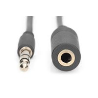 Miniatura 3 de Cable de extensi n de audio  estéreo de 3 5 mm 2.50m  CCS  2x0.10/10  shielded  M/F  negro