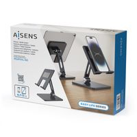 Miniatura 5 de AISENS Soporte de Sobremesa Tamaño XXL Ajustable (2 Pivotes) para Movil / Tablet, Gris