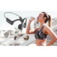 Miniatura 5 de LEOTEC AURICULARES CONDUCCION OSEA IPX7 Gris-Bateria 230mAh-Llamadas