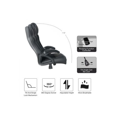 SILLA DE OFICINA ERGONOMICA EQUIP COLOR NEGRO RECUBRIMIENTO PU DE ALTA CALIDAD DISE??O 651016 - Imagen 9 de 10 SILLA DE OFICINA ERGONOMICA EQUIP COLOR NEGRO RECUBRIMIENTO PU DE ALTA CALIDAD DISE??O 651016 - Imagen 9 de 10