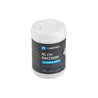 Miniatura 1 de TOALLITAS LIMPIADORAS NATEC RACOON 10X10 CM PACK 100 UDS
