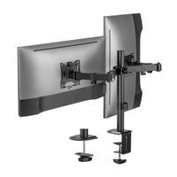 Miniatura 4 de AISENS Soporte De Mesa Eco Giratorio E Inclinable Para Monitor/tv 9kg (3 Pivotes, 2 Brazos) De 17-32, Negro