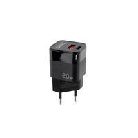 Miniatura 2 de CARGADOR PARED USB-C/PD + USB-A/QC 20W NEGRO