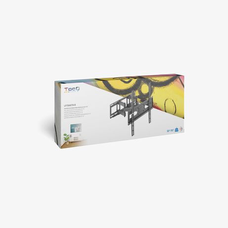 SOPORTE PARED MONITOR/TV TOOQ LP7846TN-B 32´´/70´´ MAX.40KG NEGRO INCLINABLE/GIRATORIO - Imagen 6 de 6 SOPORTE PARED MONITOR/TV TOOQ LP7846TN-B 32´´/70´´ MAX.40KG NEGRO INCLINABLE/GIRATORIO - Imagen 6 de 6