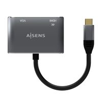 Miniatura 3 de AISENS Conversor USB-C a VGA/HDMI 4K, USB-C/M-VGA/H-HDMI/H, Gris, 15CM