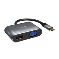 Miniatura 4 de AISENS Conversor USB-C a VGA/HDMI 4K, USB-C/M-VGA/H-HDMI/H, Gris, 15CM