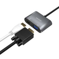 Miniatura 5 de AISENS Conversor USB-C a VGA/HDMI 4K, USB-C/M-VGA/H-HDMI/H, Gris, 15CM