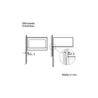 Miniatura 3 de HORNO MICROONDAS INTEGRABLE BOSCH BEL523MS0 20 LITROS CON GRILL CRISTAL NEGRO