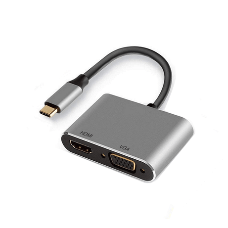 Ewent - EW9700 adaptador de cable de video 0,15 m USB Tipo C HDMI + VG - Imagen 1 de 3 Ewent - EW9700 adaptador de cable de video 0,15 m USB Tipo C HDMI + VG - Imagen 1 de 3