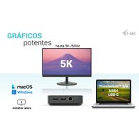 Miniatura 10 de I-TEC USB-C HDMI+2X DP CHARGER I-TEC DOCK PD 100WCHARGER 11 2W