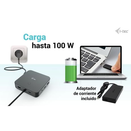 I-TEC USB-C HDMI+2X DP CHARGER I-TEC DOCK PD 100WCHARGER 11 2W - Imagen 12 de 15 I-TEC USB-C HDMI+2X DP CHARGER I-TEC DOCK PD 100WCHARGER 11 2W - Imagen 12 de 15