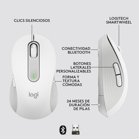 Logitech Signature M650 - Blanco Crudo (910-006255) - Imagen 14 de 16 Logitech Signature M650 - Blanco Crudo (910-006255) - Imagen 14 de 16