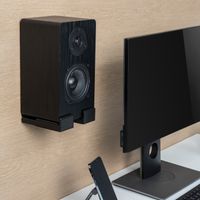 Miniatura 6 de SOPORTE UNIVERSAL DE PARED AISENS PARA BARRA DE SONIDO NEGRO