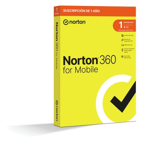 ANTIVIRUS NORTON 360 MOBILE ES 1 USER 1 DEVICE 12MO BOX - Imagen 3 de 3 ANTIVIRUS NORTON 360 MOBILE ES 1 USER 1 DEVICE 12MO BOX - Imagen 3 de 3